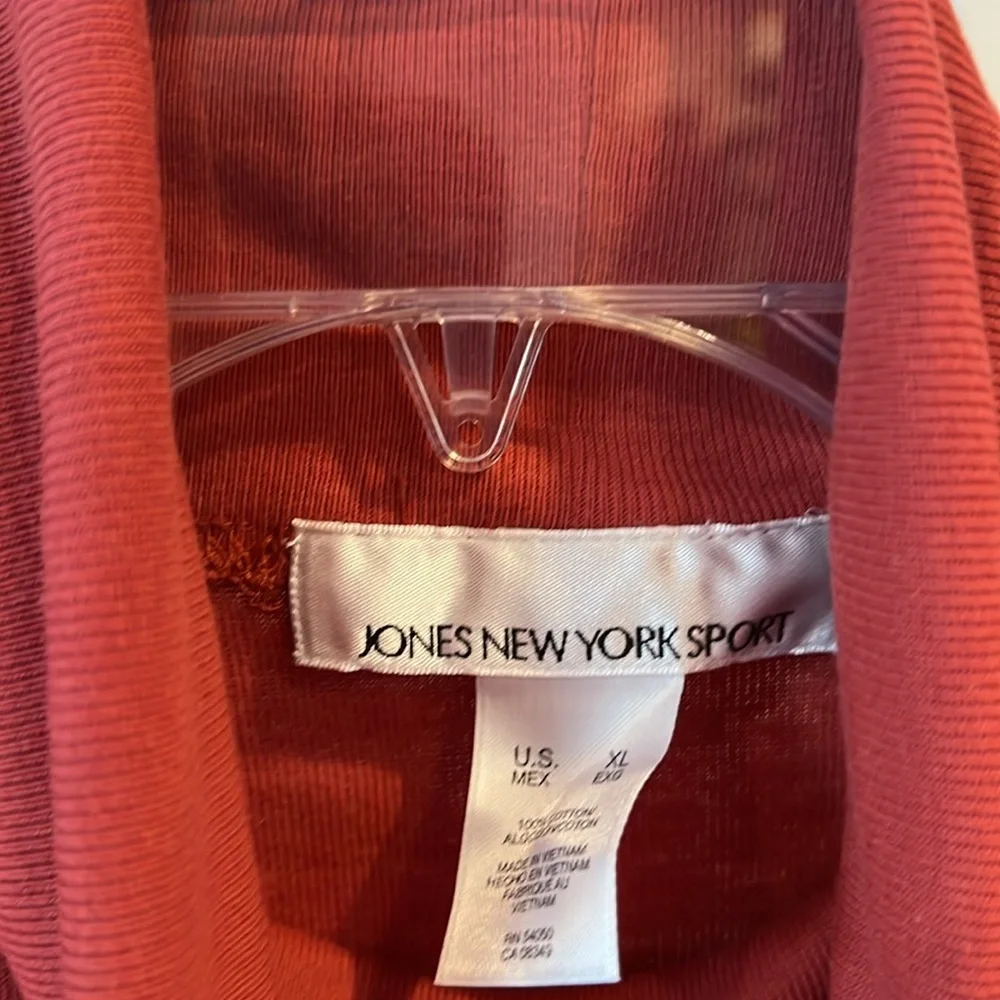 Jones New York Burnt Red/Dusty Rose Turtleneck - Picture 3 of 7